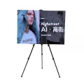 Eco-friendly portable department store shopping plaza easels holders to adjustable poster easel stand for advertising display